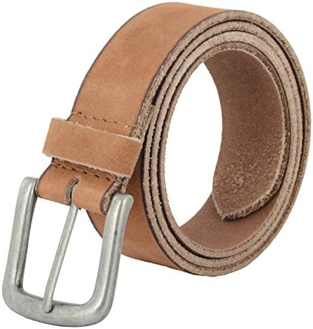 ShopnZ Leather Belts for Men - Full Grain Casual Leather Belt - Genuine Handmade Designer Leather Belt - 35mm – 116 (44,Brown)