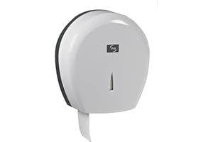 JVD Distributeur de Papier Hygiénique Yaliss Jumbo 400 Noir Mat - pour Sanitaires Publics, Écoles, Hôtels et Restaurants - Matériel Professionel