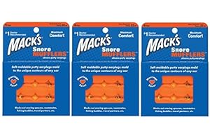 MACK'S De silicona para Macks Snore frente a silenciadores moldeable de masa de tapones para los oídos 6 de pares de formas de marcos de 5 x (18 de pares de formas de)