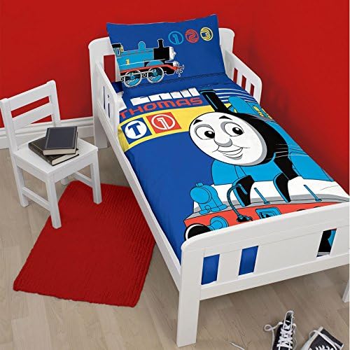 Thomas Team Junior Panel Duvet Cover &amp; Toddler Bed Mattress Waterproof Cover 140 x 70cm