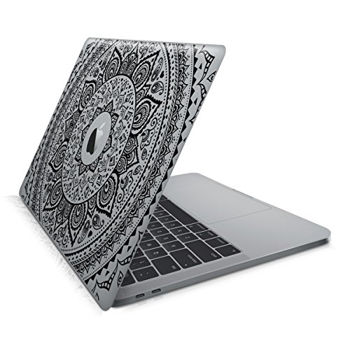 kwmobile Aufkleber Sticker für Apple MacBook Pro 15″ (ab 2016) Touchbar Skin Folie Voderseite Decal Indische Sonne Design - 4
