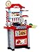 Produktbild Kinderküche - Moderne Küche mit Licht, Ton, Wasserkocher und viel Zubehör, Meine erste Küche, Spielküche, Küche, Mini Kitchen - ROT