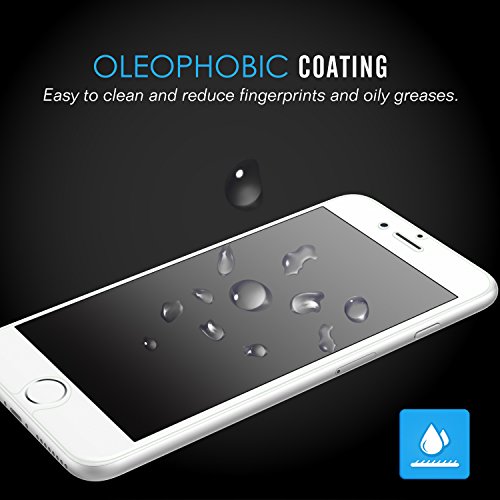 MoKo Folie für iPhone 6 – Klar HD 9H Panzerglas Hartglas Glas Display Schutzfolie Displayschutzfolie Displayschutz Glass Screen Protector für Apple iPhone 6 / 6s 4.7 Zoll Smartphone, Transparent - 5