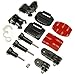 Produktbild Optix Pro 13 in 1 Fassen Tasche Zubehör Pack Gebogene Klebende 3M Schrauben J-Haken Verbindung für Action-Kameras einschließlich GoPro Fusion, Hero6 Black, 5 Black & Session, 4, 3+, 3, 2, 1, Session