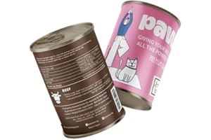 Pawer - BEEF- Wet Food For Cats 400 Gm 22% Protin.