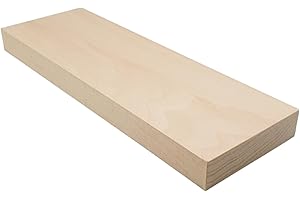 EdpaS Tavola da intaglio in legno di tiglio, 30 x 10 x 2,5 cm, per intagliare e tornire o fai da te, ideale per intagliare le tacche.