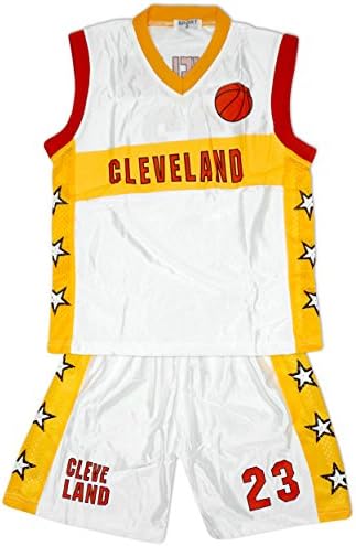 Boys CLEVELAND Basketball Sports Vest Top &amp; Shorts Outfit Set sizes from 4 to 14 Years