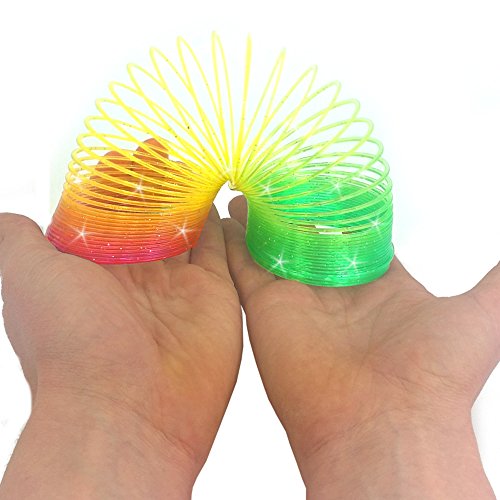 German Trendseller® – Magische – ⁂ Glitzernde ⁂ – Regenbogenspirale ┃ -NEU- ┃ Kindergeburtstag ┃ Mitgebsel ┃ inkl. ☆ Glitzer ☆ – Effekt ┃ Regenbogen – Spirale - 4