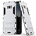 Produktbild Roreikes Samsung Galaxy S8 Hülle, Rüstungs Series Hülle Silikon Stoßfest Case mit Ständer Schutzhülle für Samsung Galaxy S8 (5,8 Zoll) - Silber