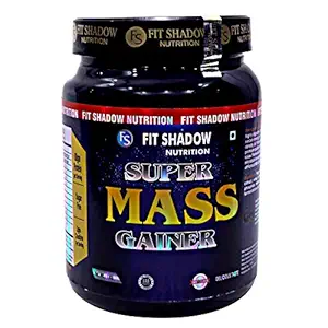 Fit Shadow Super Mass Gainer Protein Powder, 1kg,(CHOCOLATE).Best Mass Gainer Protein Supplement For Men,Women,Boys,Beginners,Sugar Free.