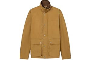 SPRINGFIELD Short Barbour Jacket With Cordury Shirt Collar Patch Pockets With Snap Buttons. Chaqueta Barbour Hombre