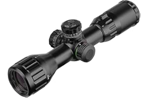 Lunette de visée SPINA OPTICS 3-9X32, AO, RGB Mil-Dot, Anneaux QD, Noir