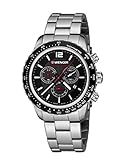 WENGER Unisex-Armbanduhr 01.0853.107 ROADSTER BLACK NIGHT CHRONO Analog Quarz Edelstahl