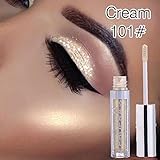 1 sombra de ojos líquida. Sombra de ojos ZHUOTOP, con 12 colores brillantes, líquido con purpurina, resistente al agua, delineador de ojos