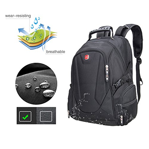 BB4349MBK Schwarz Freizeit im Freien Wanderrucksack / Laptop Rucksack - 6