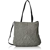 Skunkfunk Xenia, Bolso Bandolera para Mujer, Gris (Laurel Grey), 5x37,5x43 cm (W x H x L)