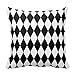 Produktbild guolinadeou Lyster Shop Black White Harlequin L096I 18 x 18 Pillow Case Home Decor Cushion Cover