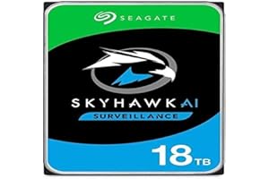 Seagate SkyHawk AI ST18000VE002 - Disco rigido interno da 18 TB, 3,5", SATA 6 Gb/s, buffer: 256 MB, con 3 anni Rescue Data Recovery