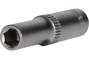 BRILLIANT TOOLS BT020952 Douille 6 pans 1/4", version longue, 6 mm [Powered by KS TOOLS]