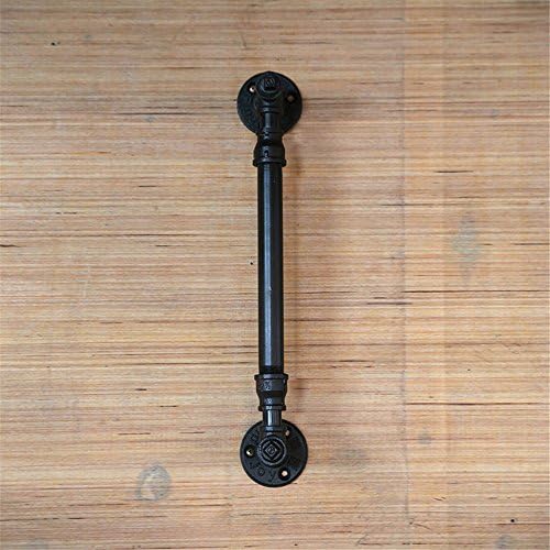 ZQ@QXRetro Creative industrial wind antique door handle door handle armrest (39*7cm)