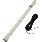 PETSTIBLE 12DBi 1090Mhz ADS-B Antenna, SMA Female Connector, 60Cm / 23.6 Inch, 10M Cable For Signal Reception(Antenna + wire)