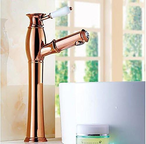 Rose Crystal retractable hot and cold water basin faucet wash sink head wash washbasin , A