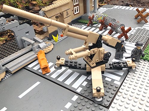 Modbrix 2367- ☠ Deutsche Achtacht Flak Stellung inkl. Custom Elite Wehrmacht Soldaten aus Lego© Teilen ☠ - 3