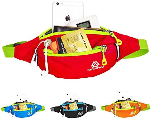 HONGXING Waist Bag Pack Waterproof Travel Slim Bum Bag for Women & Men Running Belt for Traveling Cycling Hiking Camping red