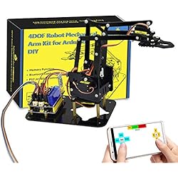 KEYESTUDIO Juego de Brazo robótico mecánico para Arduino UNO R3, Accesorio Educativo de Bricolaje