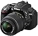 Produktbild Nikon D5300 SLR-Digitalkamera (24,2 Megapixel, 8,1 cm (3,2 Zoll) LCD-Display, Full HD, HDMI, WiFi, GPS, AF-System mit 39 Messfeldern) Kit inkl. AF-S DX 18-55 VR Objektiv schwarz