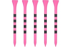 Zivisk Tee Golf en Bambou 38mm/ 54mm/ 83mm/ 70mm Lot de 100, Blanc, Rouge, Vert, Bleu, Jaune, Couleur Naturell, Noir