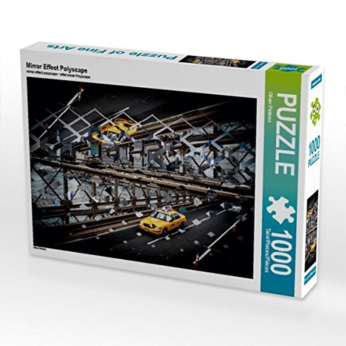 Preisvergleich Produktbild Mirror Effect Polyscape 1000 Teile Puzzle quer (CALVENDO Kunst)