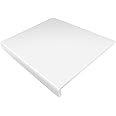 250mm White UPVC Window Board/Cill Cover 1.25m Long 9mm Thick Plastic Window Sill Capping
