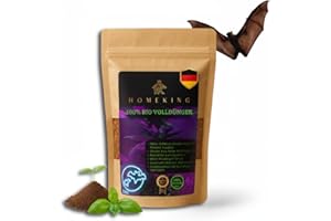 HOMEKING Bio Guano Dünger NPK 5-3-4 – Organischer Naturdünger für kräftiges Wachstum | Tomaten, Gemüse, Kräuter, Zimmerpflanzen & Indoor Grow | CalMag & Wurmhumus – 100% Bio-Langzeitwirkung (490g)