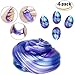 Produktbild Luxloyala Schleim Kinderknete Soft Egg Slime Kinderschleim klar bunten Kristall Slime Stress Relief Spielzeug (4 Pack)