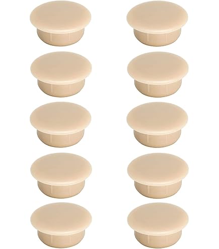 10 Stück Stopfen 12 Mm (Loch) × 15 Mm (Abdeckung) – Weiße Hartplastik-Abdeckkappen Für Fehlbohrungen