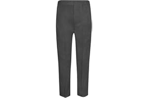 Alanna Jones Pantalones escolares para niños de vuelta a la escuela, medio elástico, sin cremallera, sin clip