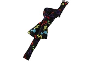 Zac's Alter Ego Fancy Dress Musical Notes Formal Bow Tie