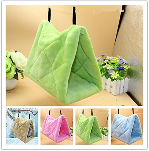 Bird Parrot Budgie Nest Shed Fluffy Warm Suspended Hut, Snuggle Hammock Hanging Snuggle Cave Happy Hut Hideaway