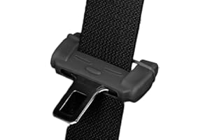 MuStone Car Seat Belt Buckle Cover, Anti-Scratch Silicone Seat Belt Buckle Cover, Car Interior Protection for Back Seat (Black)