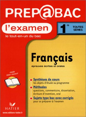 couverture de : Français 1re toutes séries