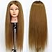 Neverland Stand 26 inch Natural 90% Hair Styling Head Hairdressing Training Mannequin Head With Blonde 66 cm