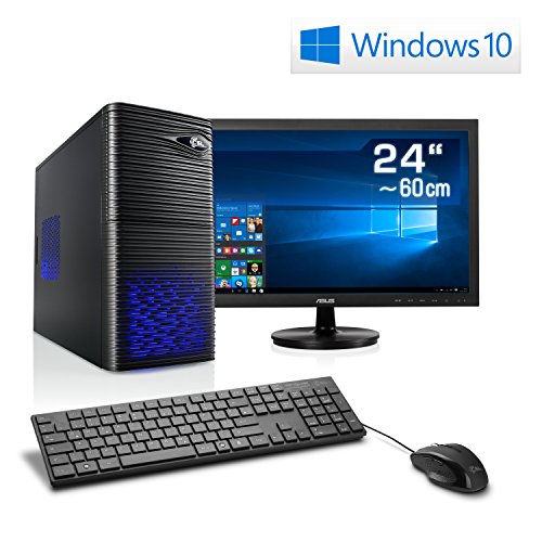 CSL PC Speed Vision X7500 inkl. Windows 10 - Intel Core i5-7500 4x 3400MHz, 16GB DDR4 RAM, 240GB SSD, 1000GB SATA, DVD