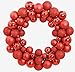Produktbild Queta Weihnachtskugeln Baumschmuck Weihnachtsbaum Weihnachtskugeln Set 55pcs Weihnachtsball Girlande für Weihnachten Dekoration (Rot)
