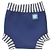 Splash About Kids Reusable Swim Happy Nappy - Navy/White Stripe Rib, Small, 0-4 Months
