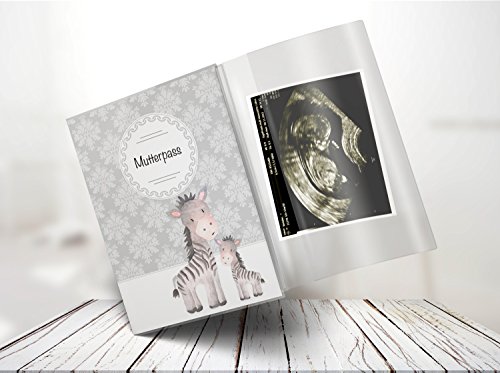 Mutterpasshülle / Mutter-Kind-Pass Hülle 3-teilig Motiv Black & White Mutterpass Hülle Schwangerschaft Geschenkidee personalisierbar mit Namen (Deutschland/Österreich) - 8