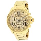 Michael Kors MK6095 Damen-Armbanduhr, 42 mm, vergoldetes Stahl-Armband und Gehäuse, Quarzuhrwerk, analog, Quarzuhrwerk, 42 mm