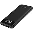 Charmast Power Bank Sottile 10400mAh USB C Powerbank Slim con LED Display Caricatore Portatile con 3 uscite & 2 Ingressi per 