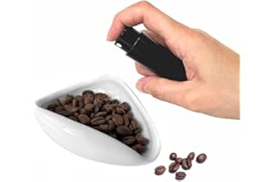 MisFun Blanco Juego de Taza Dosificadora de Granos de Café y Botella Pulverizadora RDT Rockible Cuenco de Pesaje de Granos de Café Bandeja Individual de Cafés Dosificador de Grano de Cafés Portátil