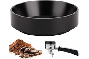 YANJINGHE Anello di Dosaggio, 53 mm l'Imbuto del Caffè Espresso, Imbuto di Dosaggio per Caffè, Anello per Polvere di Caffè, per Macchina da Caffè Espresso Accessori per Preparazione (Nero)